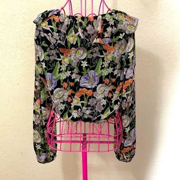 Pookie and Sebastian Floral long sleeve blouse - Picture 4 of 16